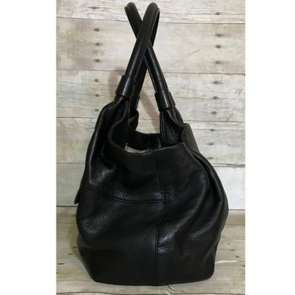 Vintage Kate Spade Tote Bag Grant Park Black Leather Shoulder Bag Satchel Purse - Picture 2 of 7